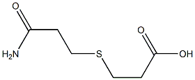 3-(2-カルバモイルエチルチオ)プロピオン酸 化学構造式