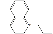 4-Methyl-1-propylquinolinium Structure