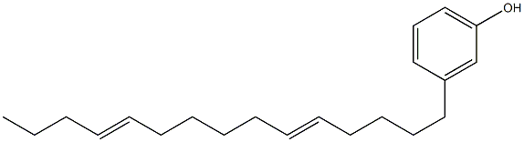 3-(5,11-Pentadecadienyl)phenol Structure