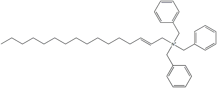(2-Hexadecenyl)tribenzylaminium,,结构式