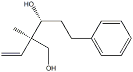 (1R,2R)-1-(2-Phenylethyl)-2-methyl-2-vinyl-1,3-propanediol Struktur
