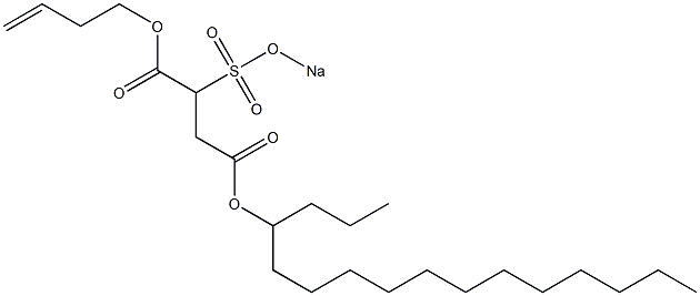 2-(Sodiosulfo)succinic acid 4-hexadecyl 1-(3-butenyl) ester|