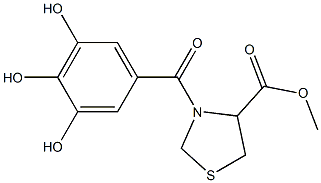 3-Galloylthiazolidine-4-carboxylic acid methyl ester Structure