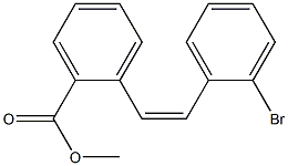 (Z)-2'-Bromostilbene-2-carboxylic acid methyl ester Structure