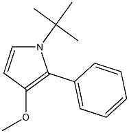 1-tert-Butyl-2-phenyl-3-(methyloxy)-1H-pyrrole Structure