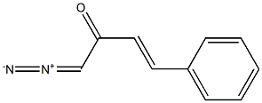 (3E)-1-Diazo-4-phenyl-3-butene-2-one Structure