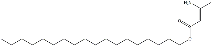 (Z)-3-Amino-2-butenoic acid octadecyl ester Structure