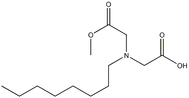Octyliminobis(acetic acid methyl) ester Structure