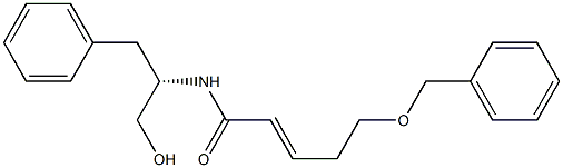 (E)-N-[(S)-1-Benzyl-2-hydroxyethyl]-5-benzyloxy-2-pentenamide Structure