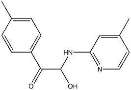4-Methyl-2-[[2-(p-tolyl)-1-hydroxy-2-oxoethyl]amino]pyridine Structure
