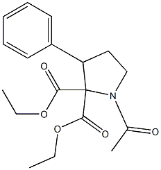 1-Acetyl-3-phenylpyrrolidine-2,2-dicarboxylic acid diethyl ester