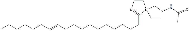 1-[2-(Acetylamino)ethyl]-1-ethyl-2-(11-octadecenyl)-2-imidazoline-1-ium Structure