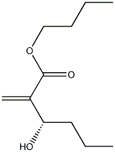 (3S)-3-Hydroxy-2-methylenehexanoic acid butyl ester Struktur