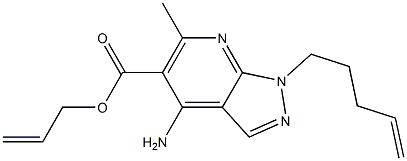 1-(4-Pentenyl)-4-amino-6-methyl-1H-pyrazolo[3,4-b]pyridine-5-carboxylic acid 2-propenyl ester