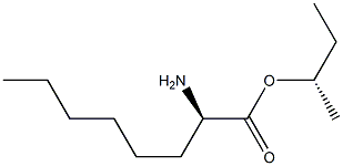 (S)-2-Aminooctanoic acid (R)-1-methylpropyl ester Struktur