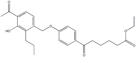 6-[4-(4-Acetyl-3-hydroxy-2-propylbenzyloxy)phenyl]-6-oxohexanoic acid ethyl ester|