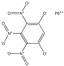 Lead(II)4,5,6-trinitrobenzene-1,3-diolate 结构式