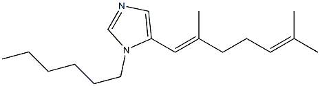 1-Hexyl-5-[(E)-2,6-dimethyl-1,5-heptadienyl]-1H-imidazole|