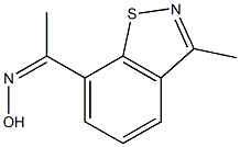 1-[3-Methyl-1,2-benzisothiazol-7-yl]ethanone oxime Structure