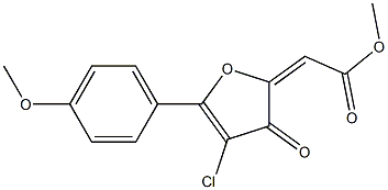 2-Methoxycarbonylmethylene-4-chloro-5-(4-methoxyphenyl)furan-3(2H)-one