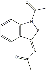 1-Acetyl-3(1H)-acetylimino-2,1-benzisothiazole Structure