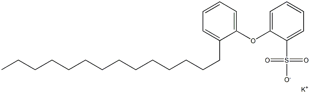 2-(2-Tetradecylphenoxy)benzenesulfonic acid potassium salt Struktur