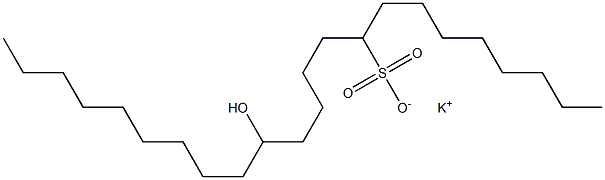 14-Hydroxytricosane-9-sulfonic acid potassium salt|