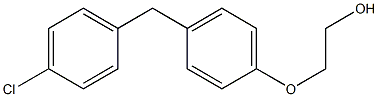 2-[4-(p-Chlorobenzyl)phenoxy]ethanol Structure