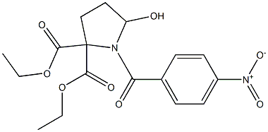 5-Hydroxy-1-(4-nitrobenzoyl)pyrrolidine-2,2-dicarboxylic acid diethyl ester|