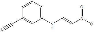 (E)-1-[(3-Cyanophenyl)amino]-2-nitroethene Struktur