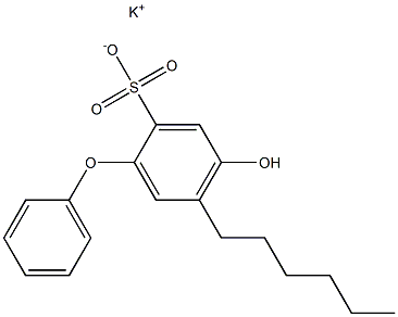 4-Hydroxy-5-hexyl[oxybisbenzene]-2-sulfonic acid potassium salt