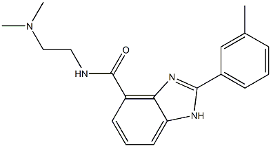 2-(3-Methylphenyl)-N-[2-(dimethylamino)ethyl]-1H-benzimidazole-4-carboxamide
