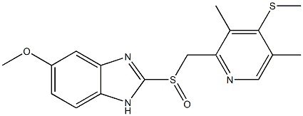 5-Methoxy-2-[[(3,5-dimethyl-4-(methylthio)-2-pyridyl)methyl]sulfinyl]-1H-benzimidazole