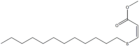(Z)-3-(Dodecylthio)acrylic acid methyl ester Structure