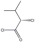 [S,(+)]-2-Chloro-3-methylbutyric acid chloride Struktur