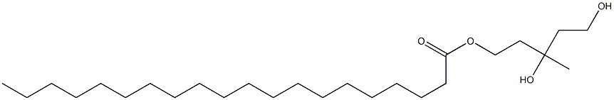 Icosanoic acid 3,5-dihydroxy-3-methylpentyl ester Structure