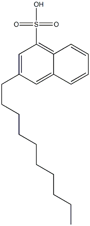 3-Decyl-1-naphthalenesulfonic acid Struktur