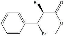 (2S,3R)-3-Phenyl-2,3-dibromopropionic acid methyl ester Structure