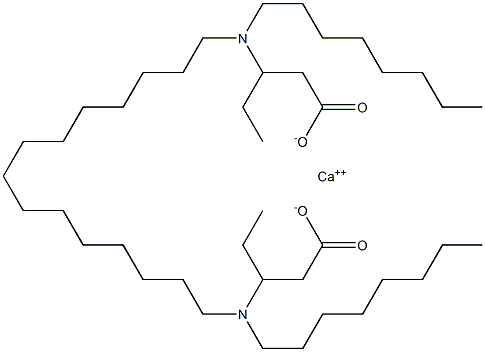 Bis[3-(dioctylamino)valeric acid]calcium salt Structure