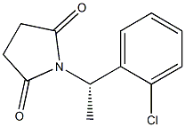 1-[(S)-1-(2-Chlorophenyl)ethyl]pyrrolidine-2,5-dione Structure