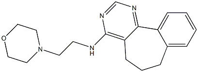 4-[(2-Morpholinoethyl)amino]-6,7-dihydro-5H-benzo[6,7]cyclohepta[1,2-d]pyrimidine Structure