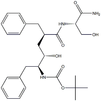 (S)-2-[[(2R,4S,5S)-5-(tert-Butoxycarbonylamino)-2-benzyl-4-hydroxy-6-phenylhexanoyl]amino]-3-hydroxypropionamide