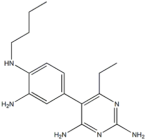 2,4-Diamino-6-ethyl-5-(3-amino-4-(butylamino)phenyl)pyrimidine