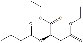 [R,(+)]-2-(Butyryloxy)succinic acid diethyl ester 结构式