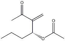 (4R)-4-Acetyloxy-3-methylene-2-heptanone Structure