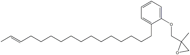 2-(14-Hexadecenyl)phenyl 2-methylglycidyl ether Struktur