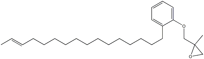 2-(14-Hexadecenyl)phenyl 2-methylglycidyl ether Structure