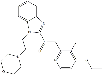 1-(2-Morpholinoethyl)-2-[(4-ethylthio-3-methyl-2-pyridinyl)methylsulfinyl]-1H-benzimidazole