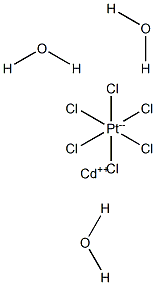 Cadmium hexachloroplatinate(IV) trihydrate Struktur