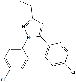 1,5-Bis(4-chlorophenyl)-3-ethyl-1H-1,2,4-triazole Structure